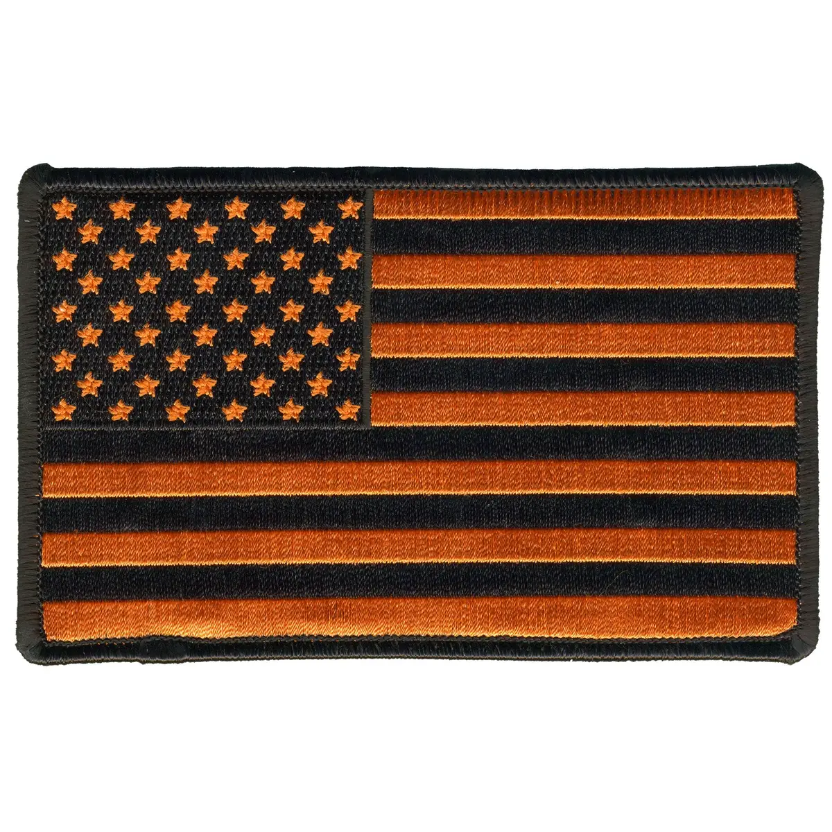 Usa Orange Flag Patch 5" X "5 1