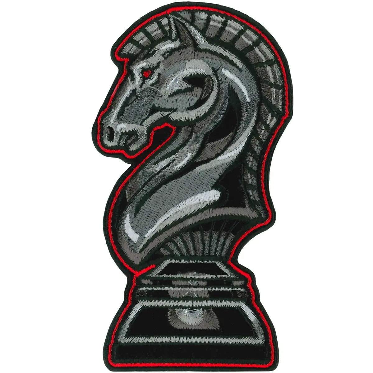 Black Knight Chess Patch 3X5" 1