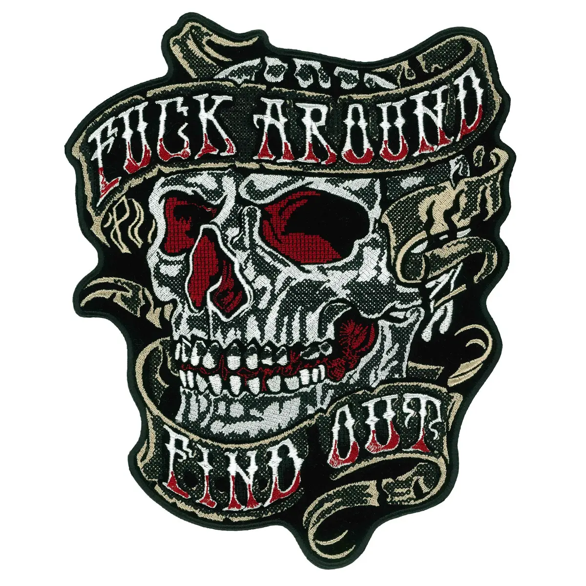 Fuck Around Find Out Skull 10" Patch Ppq2649 1