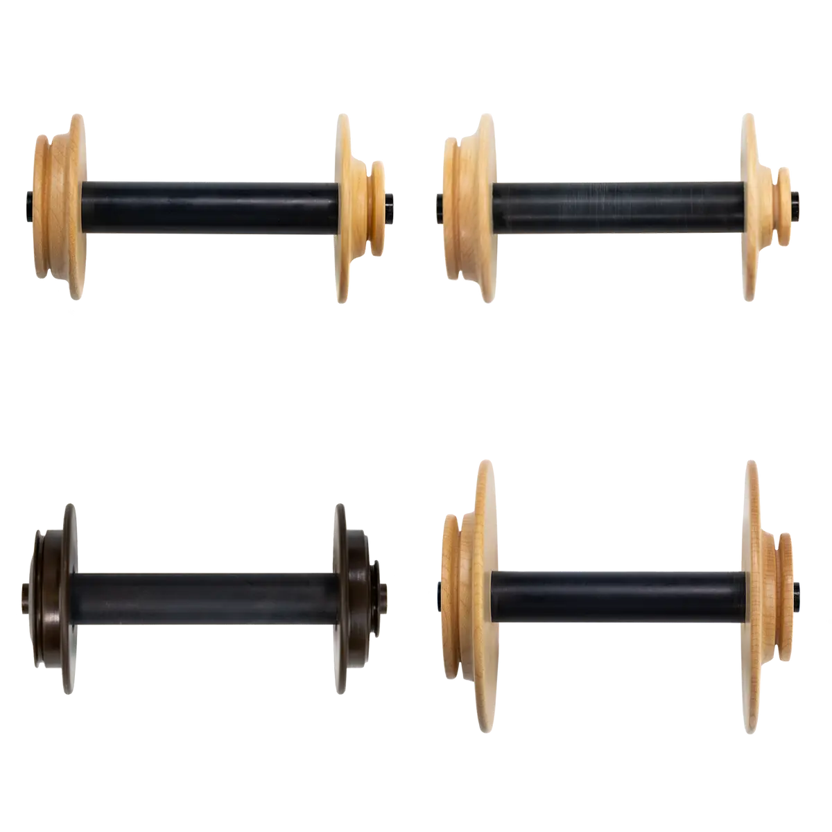 Spinning Wheel Bobbins, Maple And Cherry 1