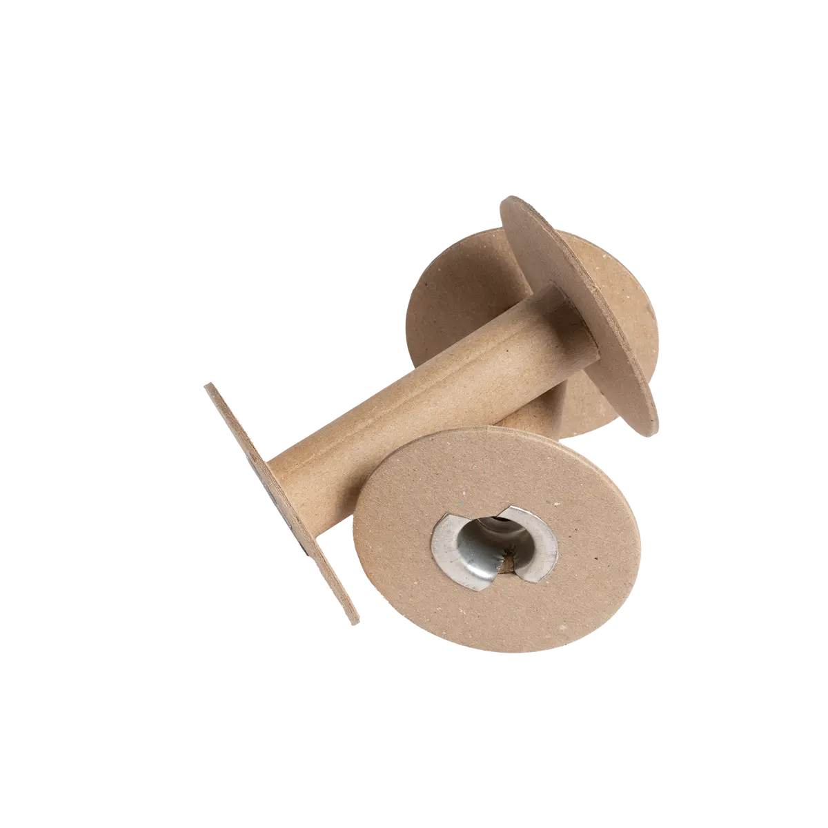 Cardboard Spools With Metal Ends 1