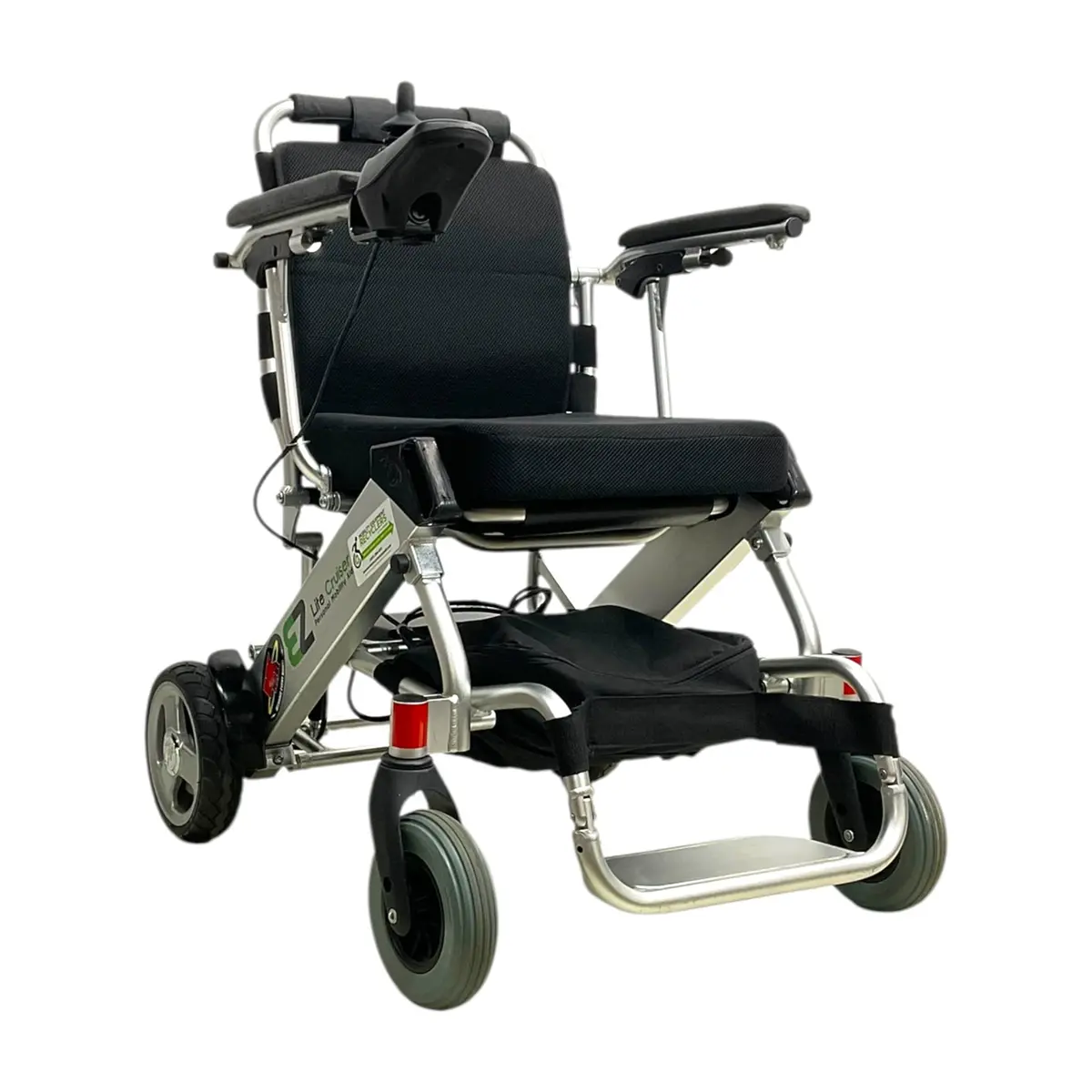 Ez Lite Cruiser Folding Power Wheelchair | Lightweight 44 Lbs Frame | 17" X 15" Seat 1