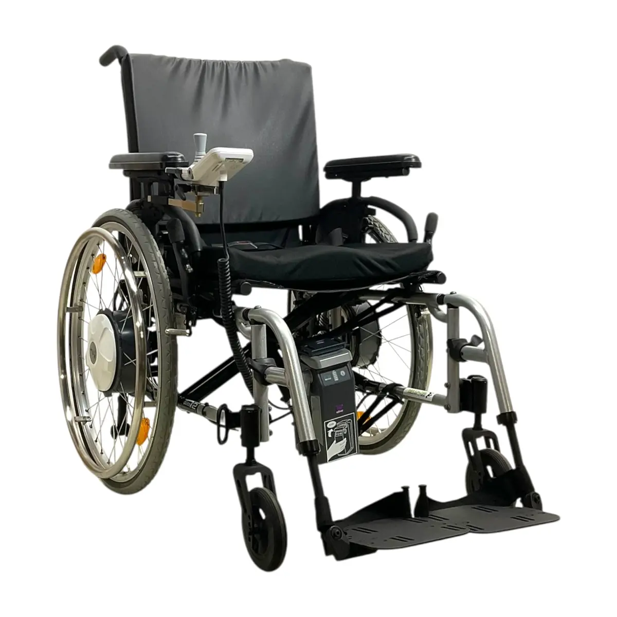 Quickie 2 Wheelchair With Alber Efix E35 Joystick Assembly | 18" X 18" Seat | Hybrid Manual & Power Wheelchair 1