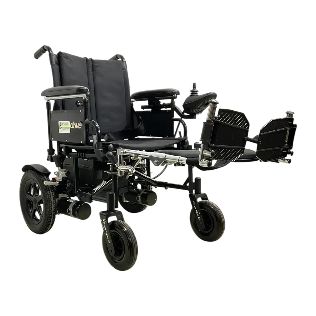 Drive Cirrus Plus Ec Folding Power Wheelchair | 16" X 16" Seat | Elevating Leg Rests 1