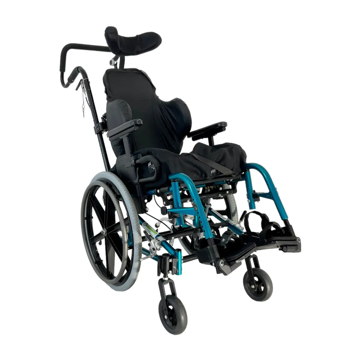 Sunrise Medical Quickie Zippie Tilt-In-Space Manual Wheelchair | 16 X 16" Seat | Transit Kit, Heel Loops 1