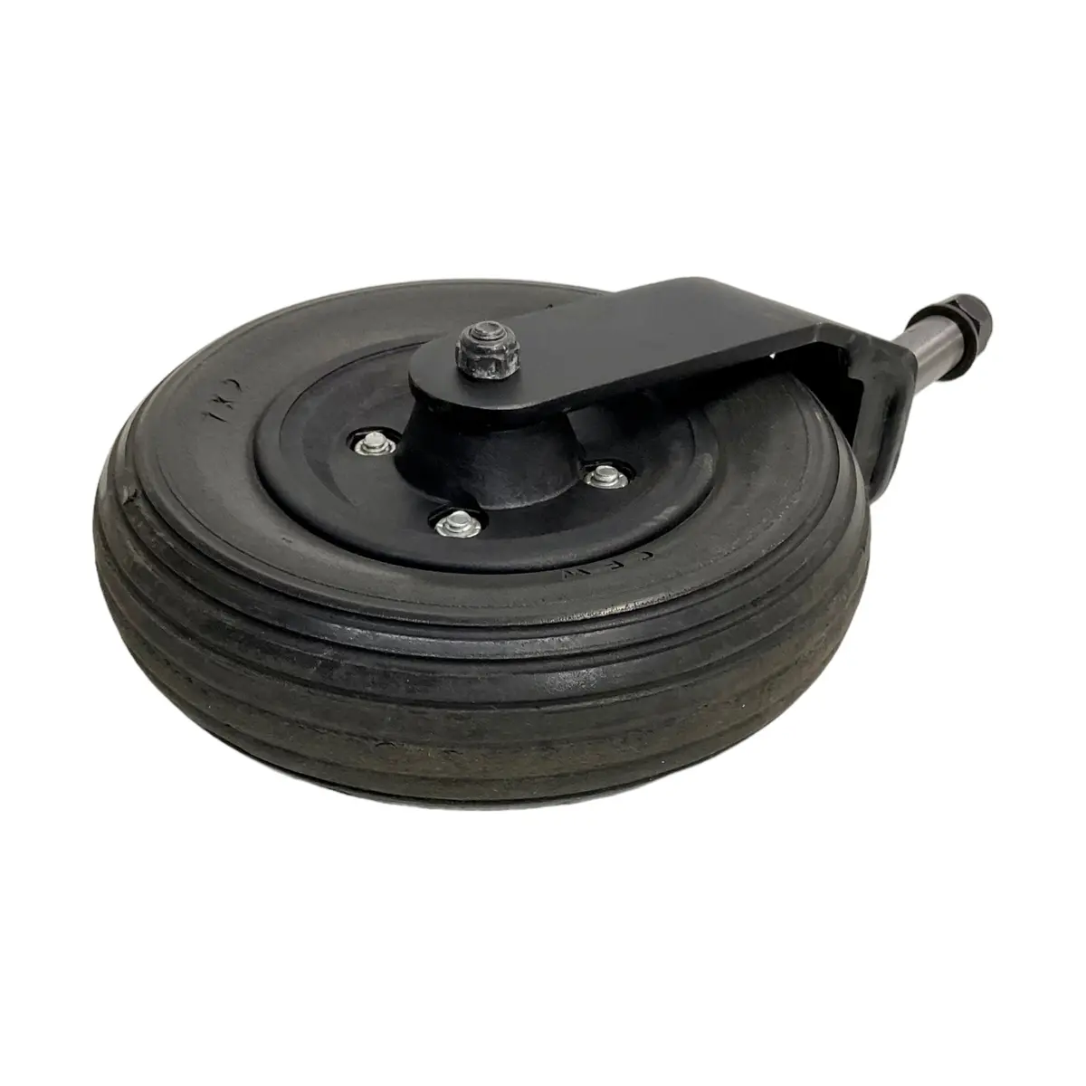 Front Caster Wheel & Fork Assembly For Quickie Pulse 5, Pulse 6, & Zippie Zm310 Power Chairs | 7 X 2 Inches | Solid/Flat-Free 1