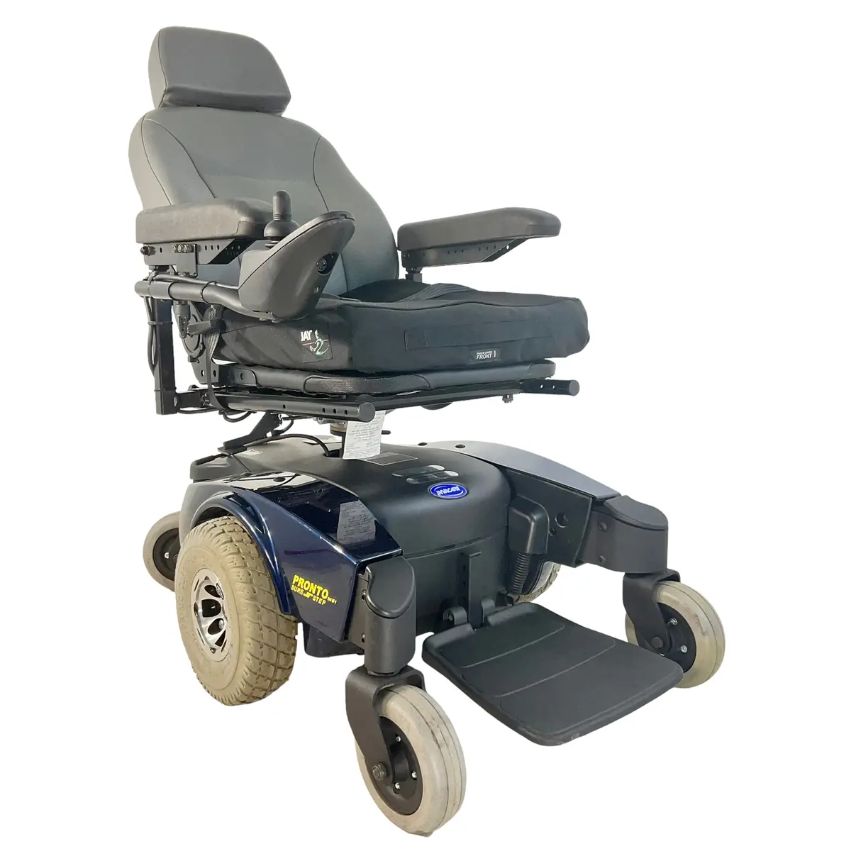 Invacare Pronto M51 Electric Wheelchair | 17" X 18" Seat | Foldable Seat, Rear Pouch 1