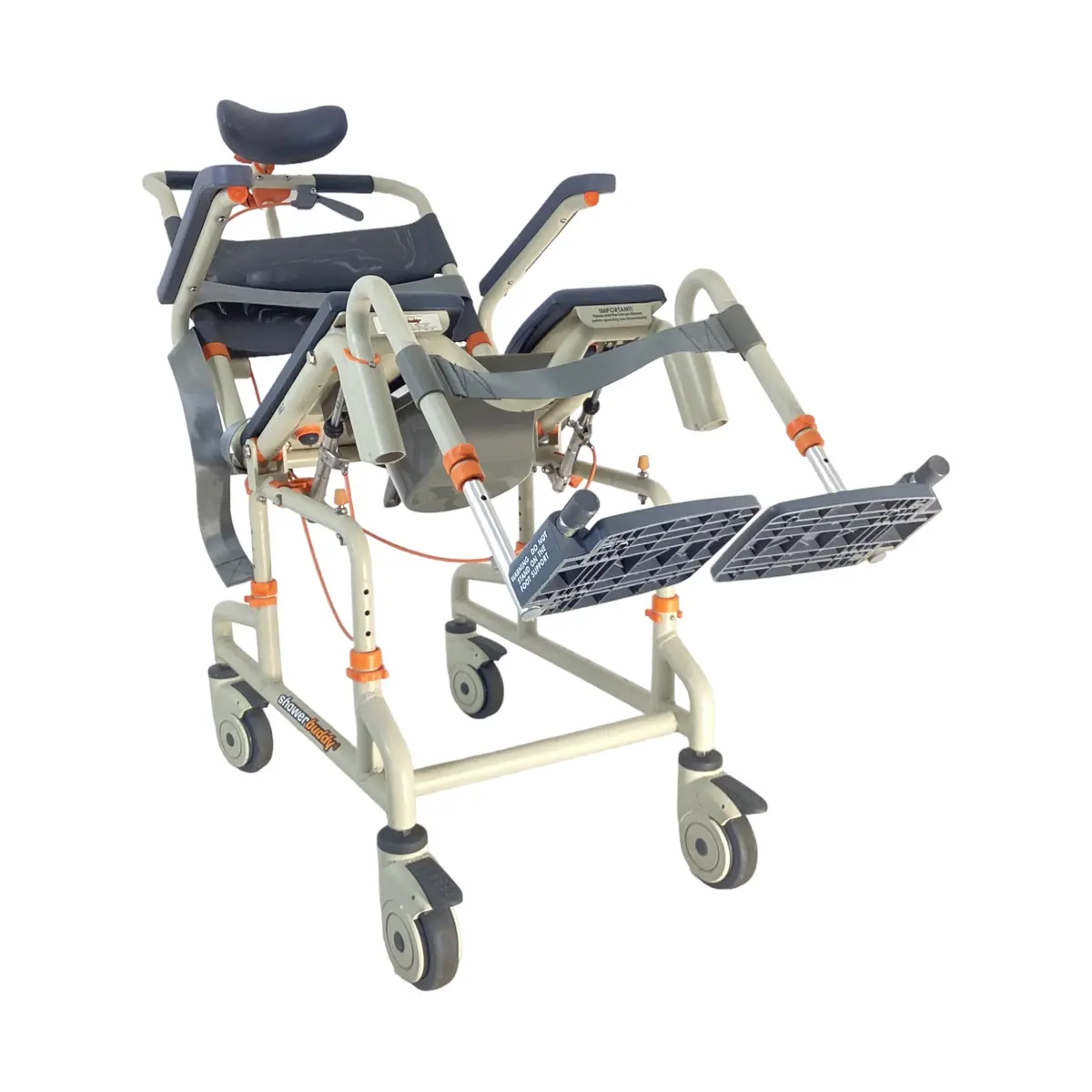 Showerbuddy Sb3t Roll-In Shower Chair With Tilt | Built-In Commode | 350 Lbs Weight Capacity 1