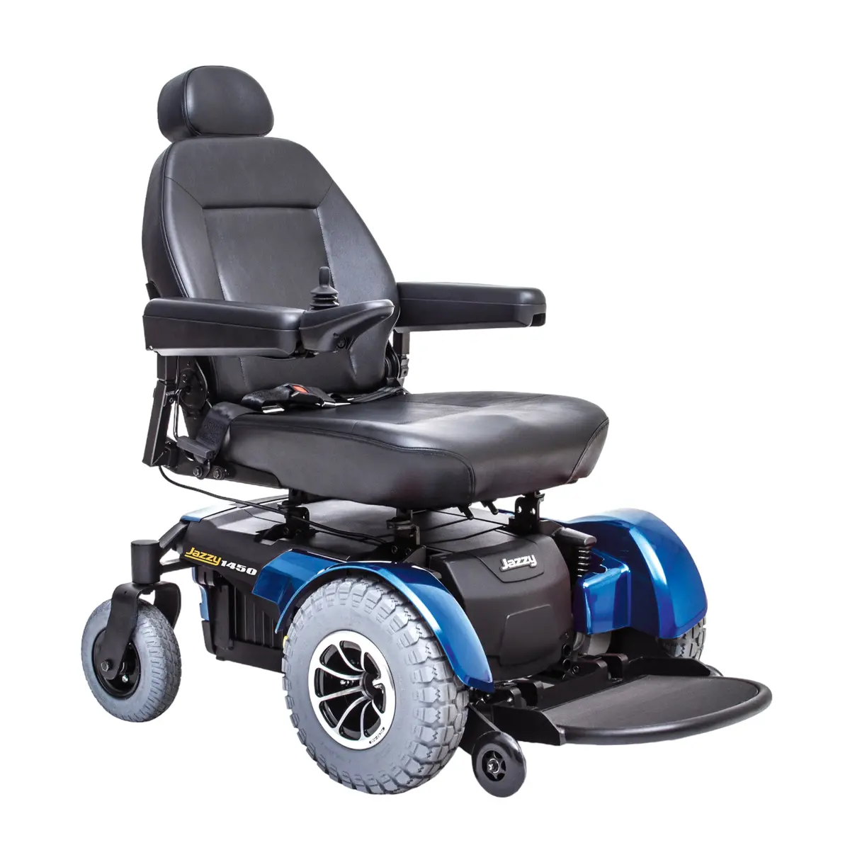 Pride Mobility Jazzy 1450 Heavy-Duty Electric Power Wheelchair — Adjustable 22–28"W × 20–24"D Seat, 600 lb Capacity - Image 2