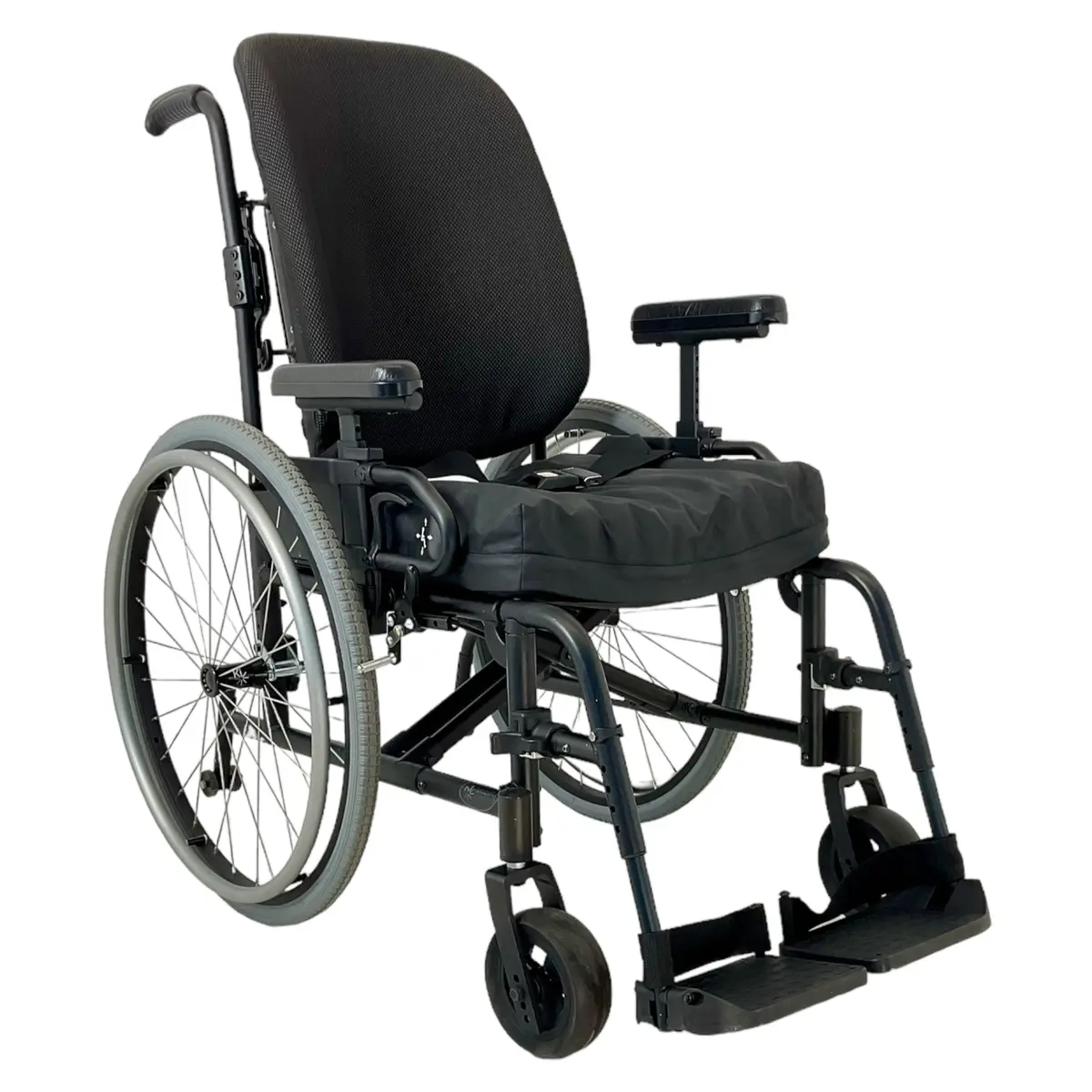 Ki Mobility Catalyst 4 Manual Wheelchair | 18 X 18 Inch Seat | Roho Seat Cushion 1