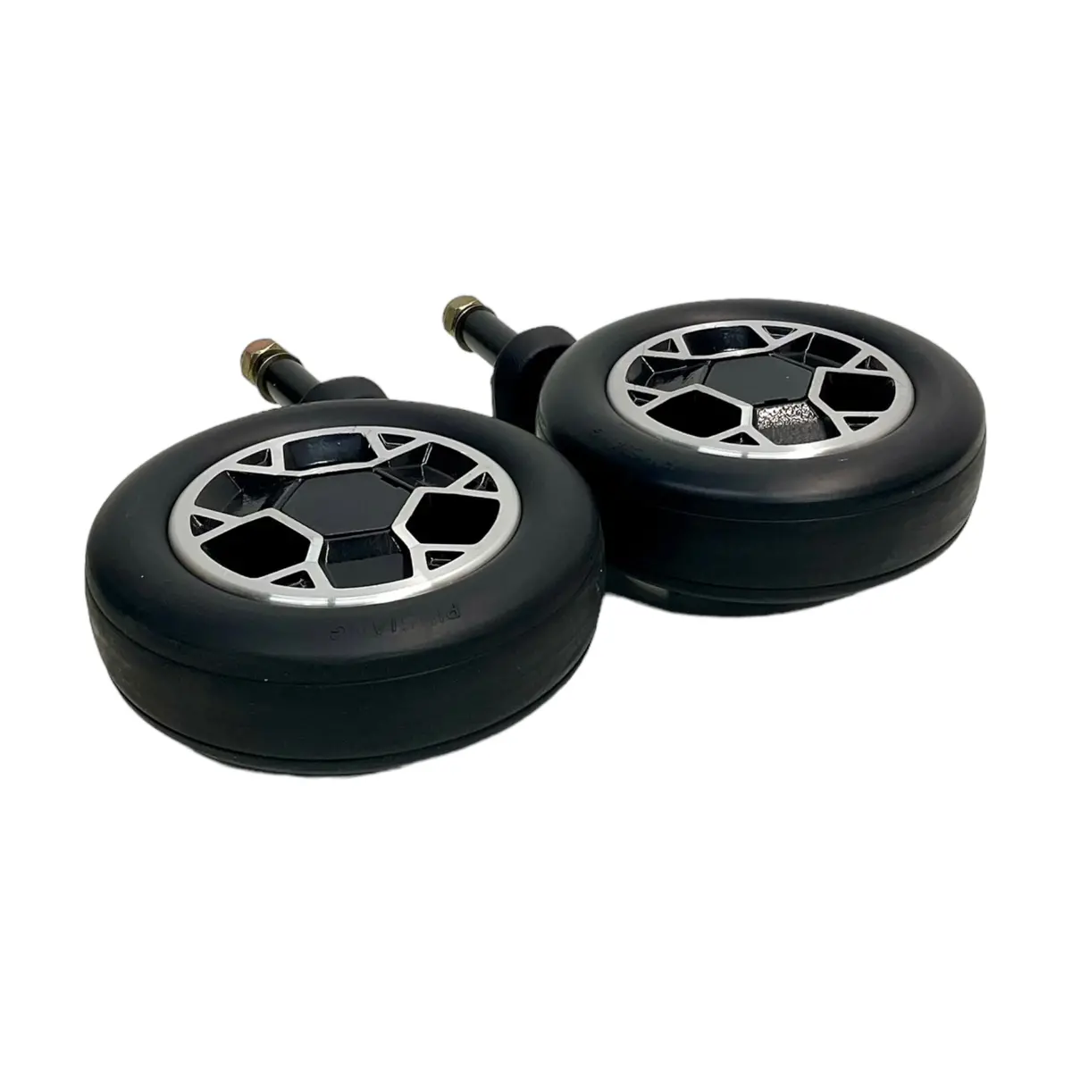 Set Of Caster Wheels With Forks For Rovi X3 Power Chairs | 6 X 2 Inches | Pihsiang 1