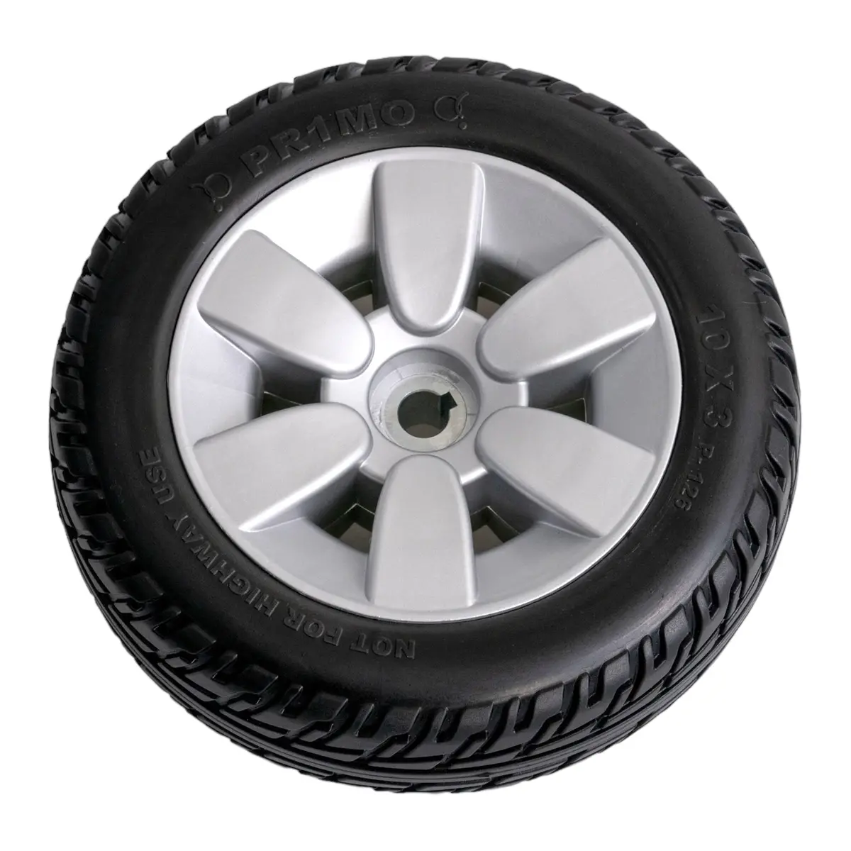10 X 3 Inch Flat-Free Drive Wheel Assembly For Pride Jazzy Air, Jazzy Select, Jazzy Select 6, & Jazzy Select 6 2.0 Power Chairs | Whlasmb2045 1