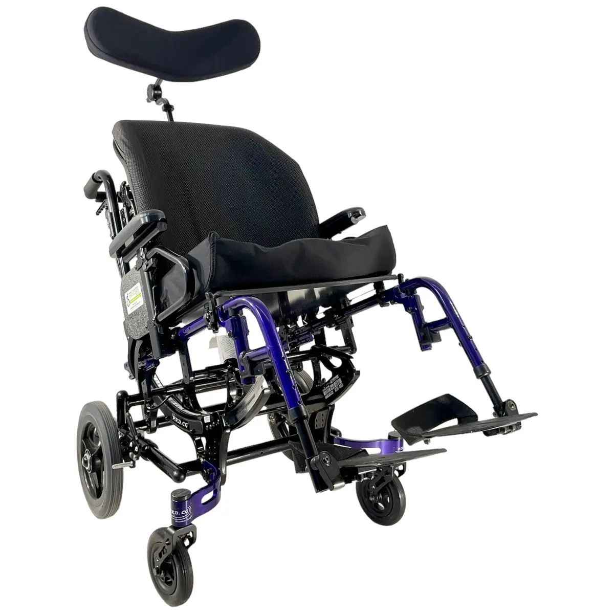 Freedom Designs P.R.O. Cg Manual Wheelchair With Tilt-In-Space Frame | 18 X 17 Inch Seat | Heel Loops & Seatbelt Included 1