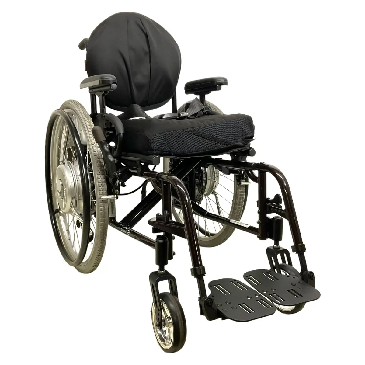 Sunrise Medical Quickie 2 Manual Wheelchair With Power Assist Wheels | 14 X 16 Inch Seat | Swing-Away Leg Rests 1