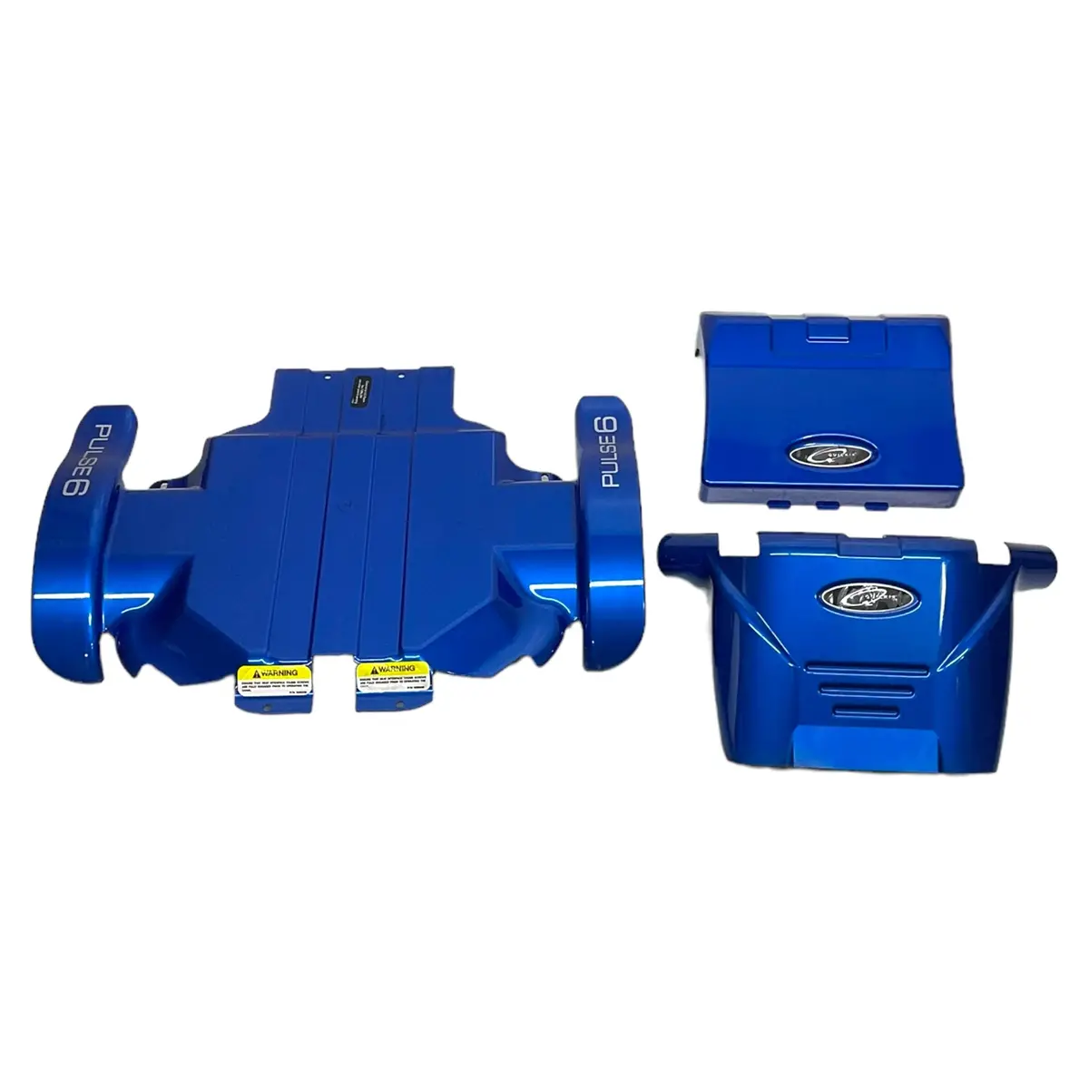 Blue 3-Piece Shroud Assembly For Sunrise Medical Quickie Pulse 6 Power Chairs | 105009 1