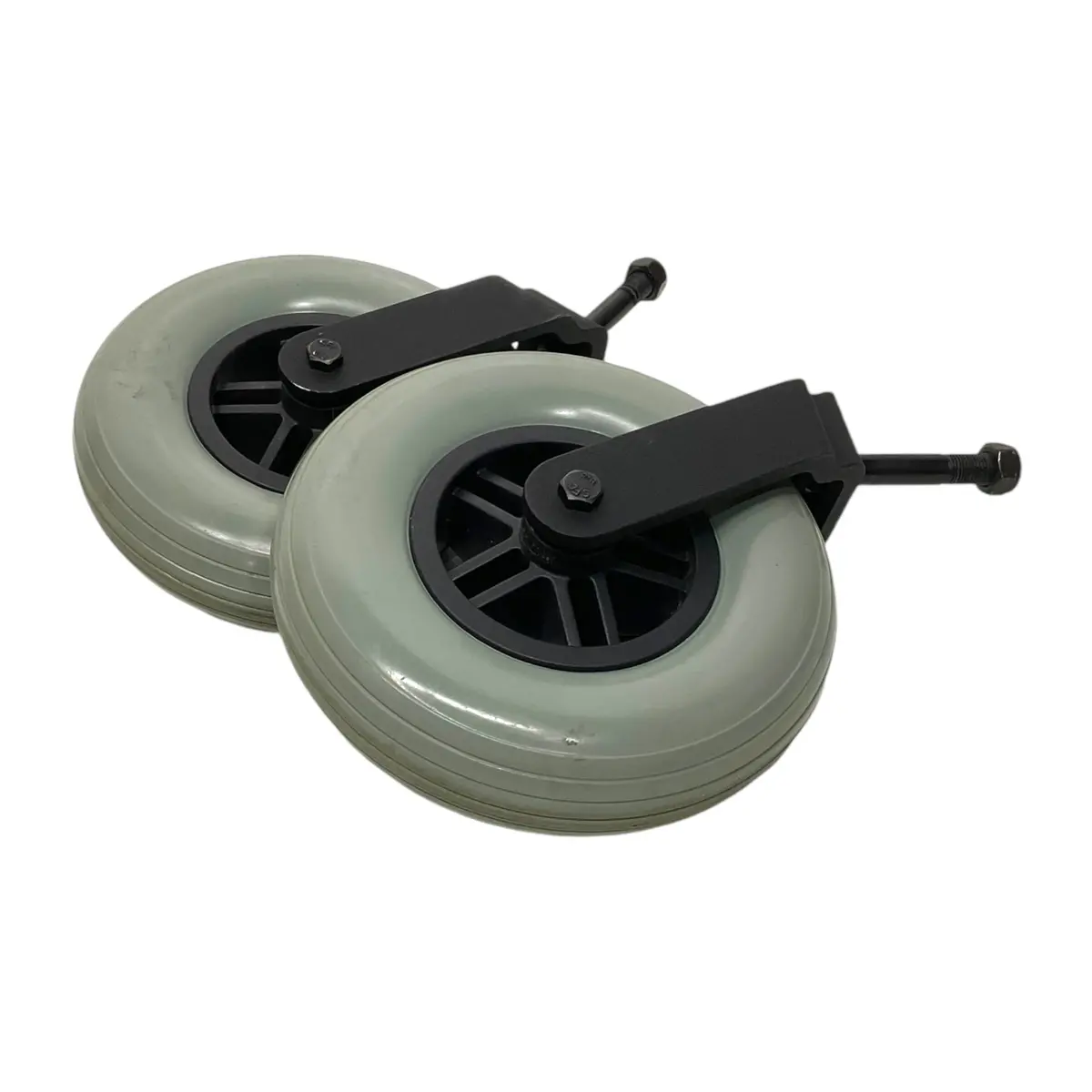 Set Of Caster Wheels & Fork Assembly For Pride Jet 3 Ultra & Jazzy Z11 Power Chairs | Frmasmb7492 1