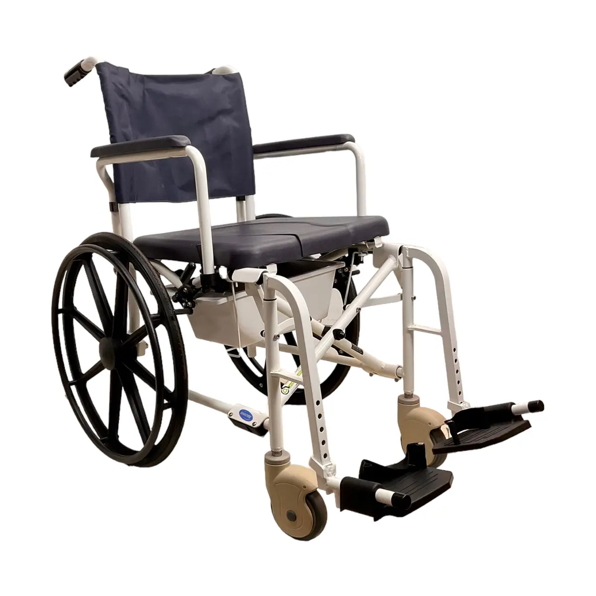 Invacare Mariner Rehab Roll-In Shower Chair Commode | 18 X 18 Inch Seat | Spare Leg Rests Included 1
