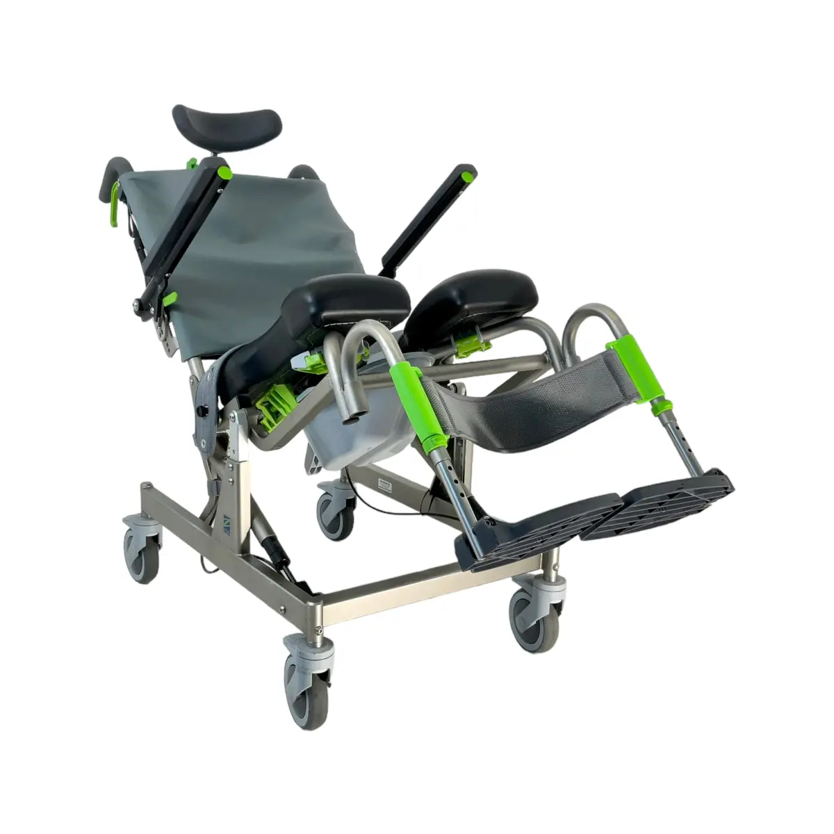 Raz Designs Raz-At Attendant Tilt Shower Chair | 18 X 18 In Seat | Aeromesh Calf Strap, Lateral Supports 1