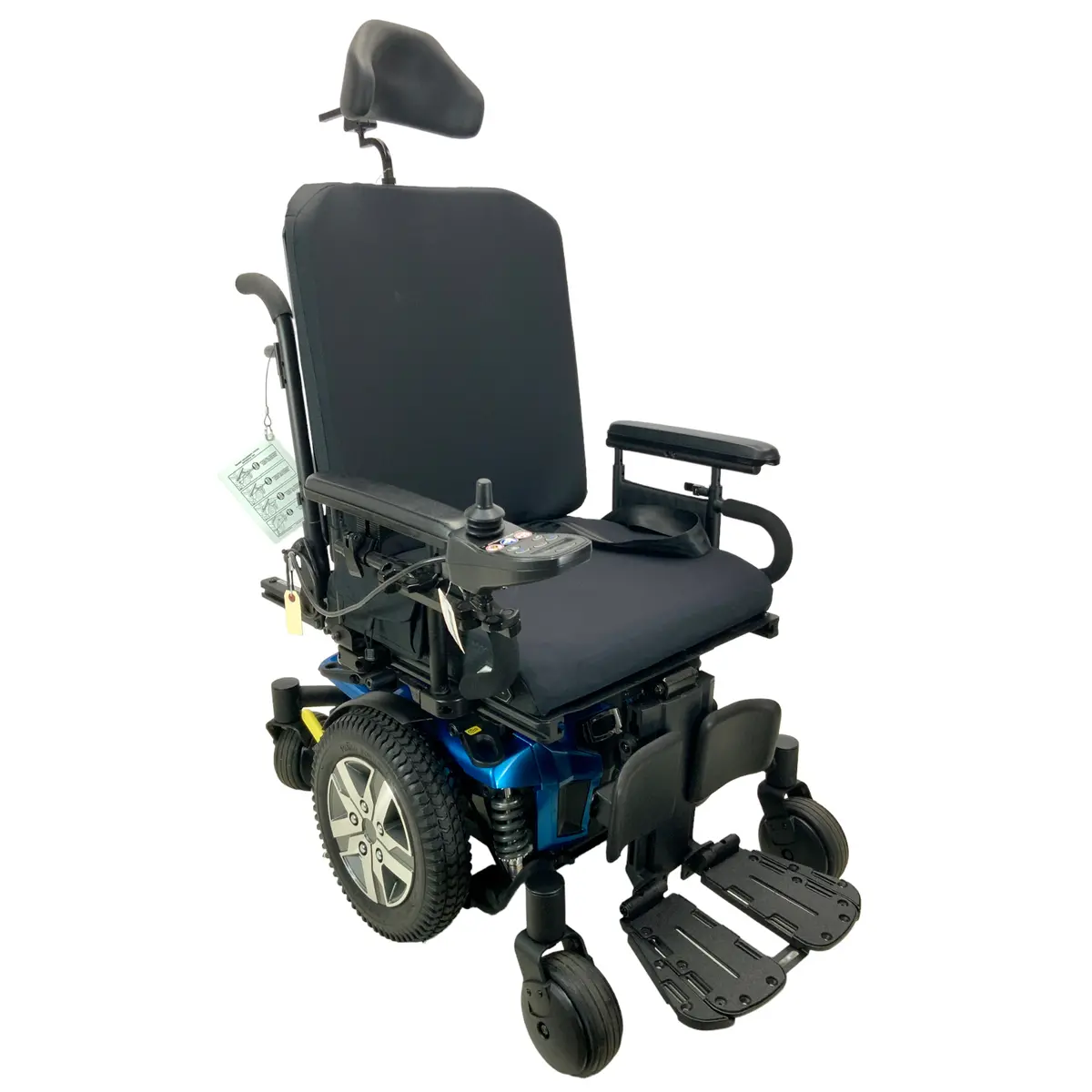 Pride Mobility Quantum J4 Rehab Power Chair | 18" X 20" Seat | Tilt, Swing-Away Joystick Mount 1