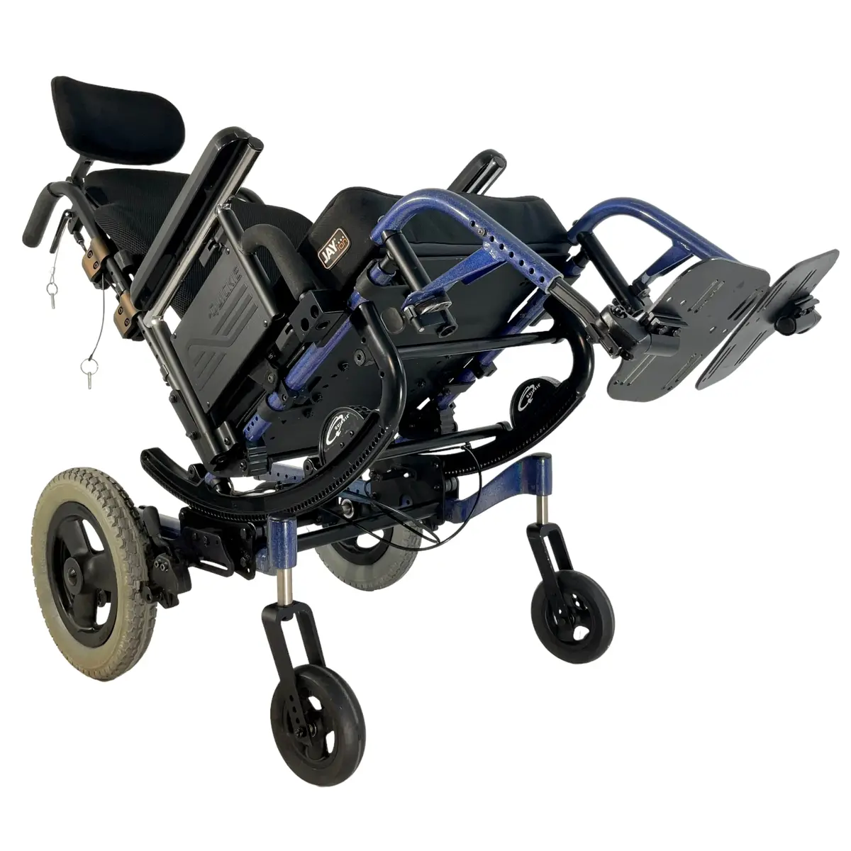Sunrise Medical Quickie Iris Tilt-In-Space Manual Wheelchair | 16 X 17 Seat | Transit Kit, Height Adjustable Armrests 1