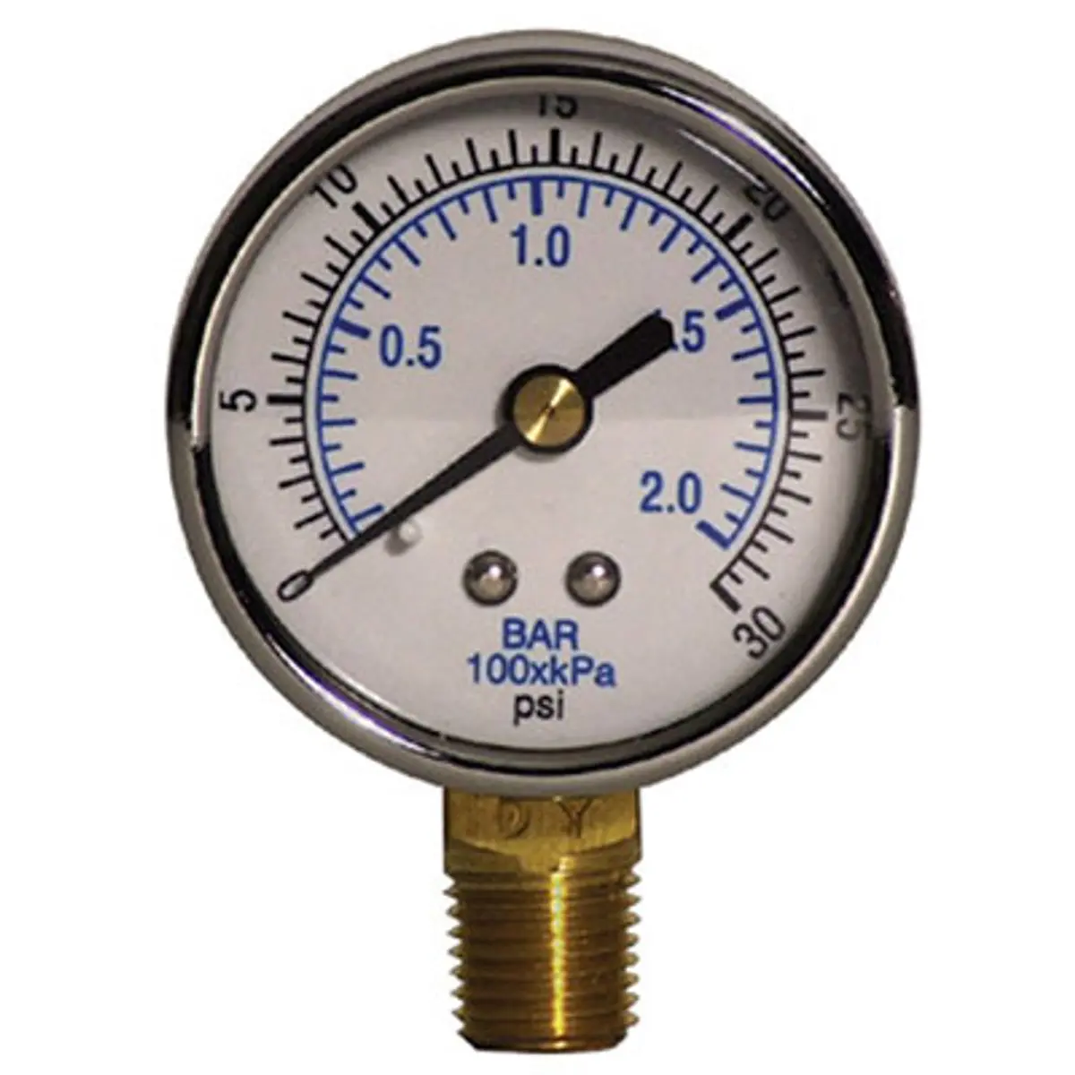 Pirate Brand - Bullard®, Free Air Pump Pressure Gauge, 0-30 Psi 1