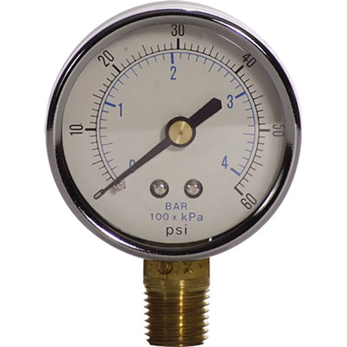 Pirate Brand - Bullard® Edp30/Edp50, Free Air Pump Manifold Pressure Gauge, 0-60 Psi 1