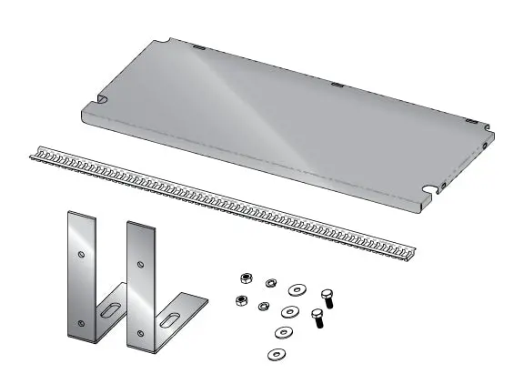 Dedoes Work Shelf Add On Assembly For The Seville Storage Rack 1