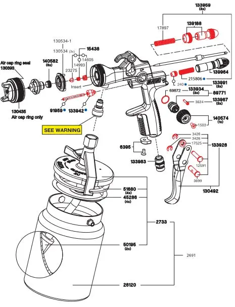 Satajet 1000 H Siphon Kit 3