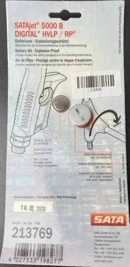 Satajet 5000 B Battery (Cr1632) Kit 1