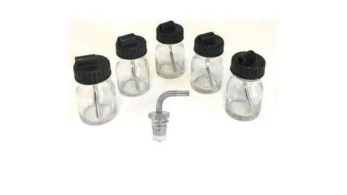 Sataminijet 4400 B 25Ml Glass Cup With Plug-In Lid (X5) & Qcc Plug-In Connection 1