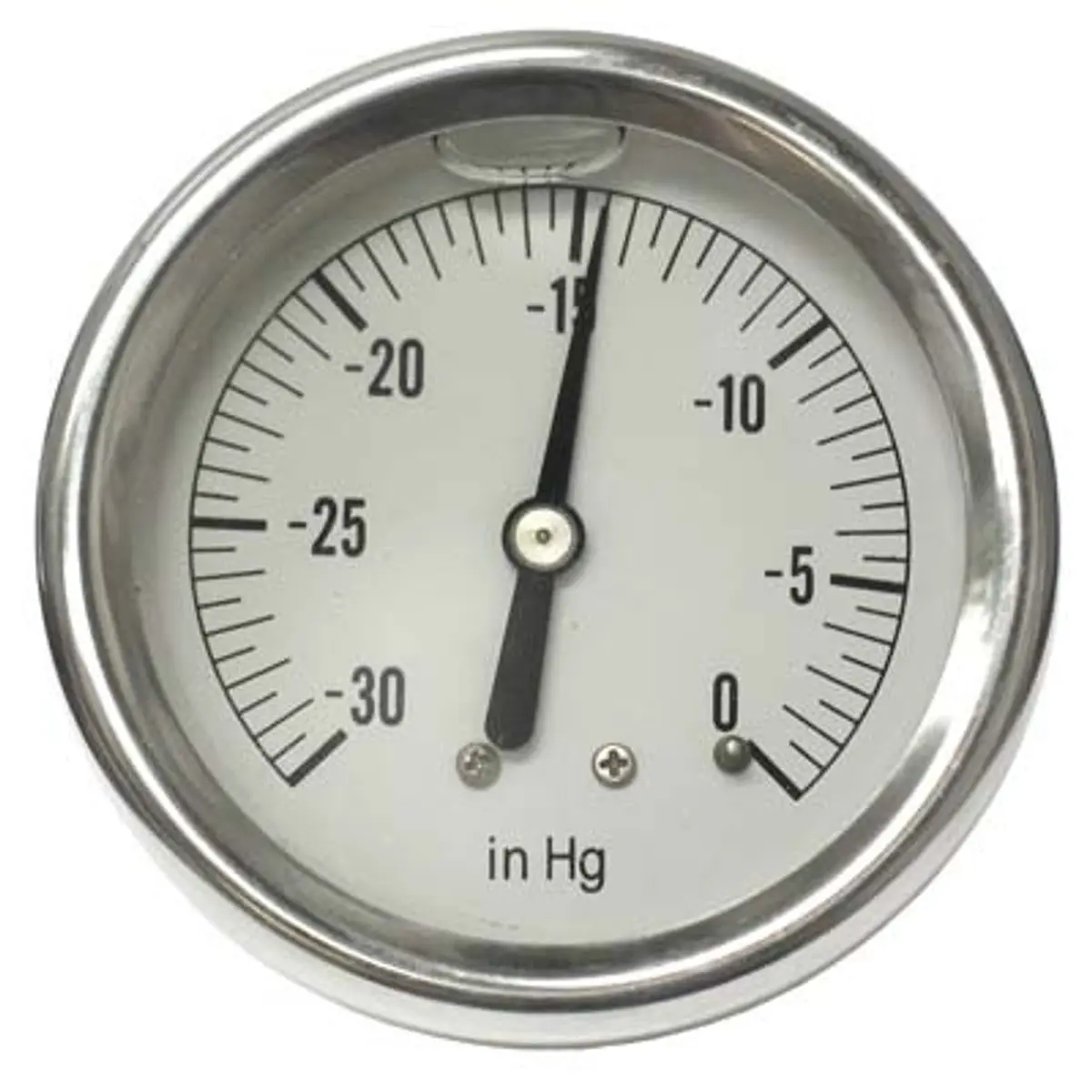 Pirate Brand - Schmidt Mfg Style, Vacuum Gauge, 30Hg Vac-0-15 Psi 1