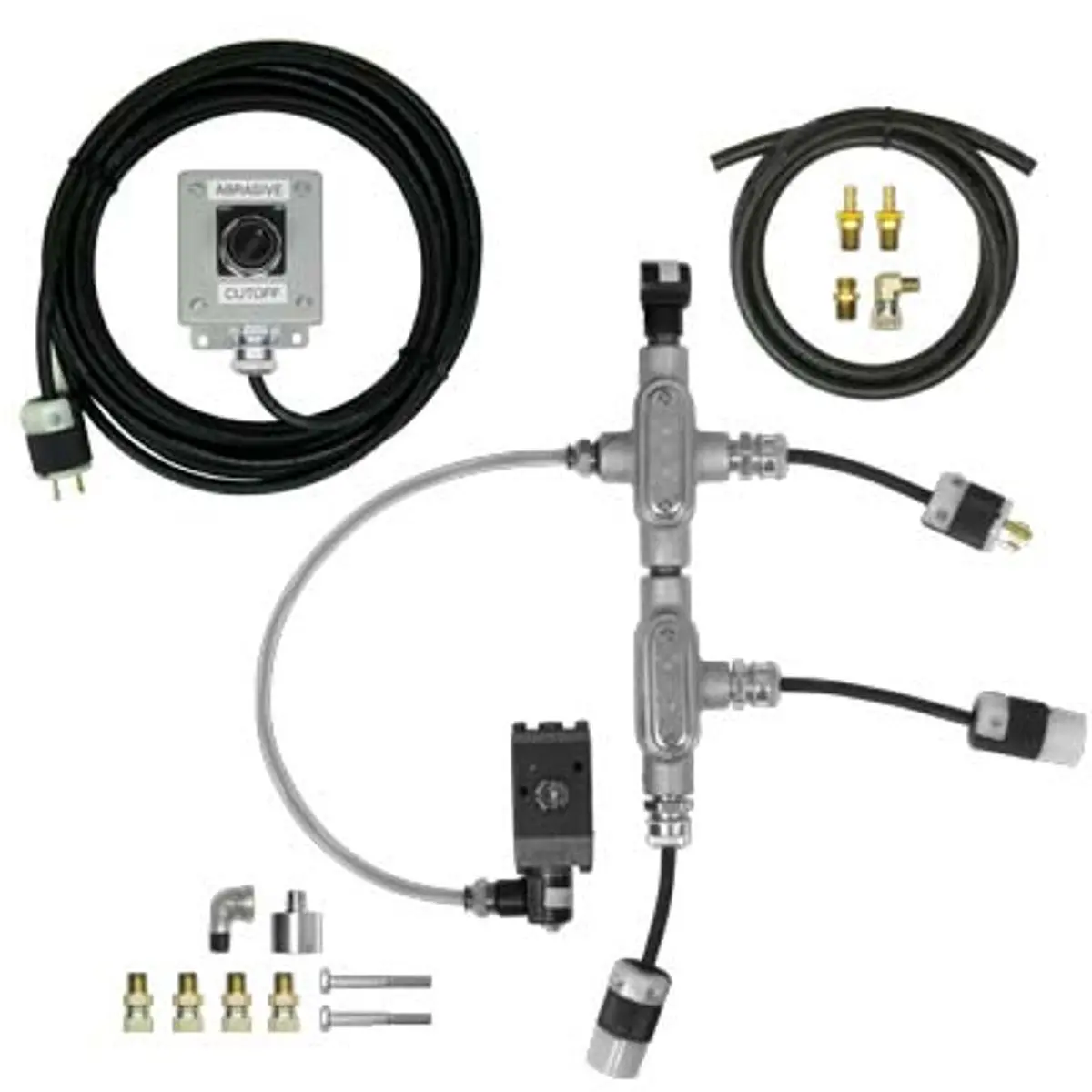 Pirate Brand - Abrasive Cut-Off Kit, 12Vdc Electric Palm-Button Cutoff (Small Blasters) 1