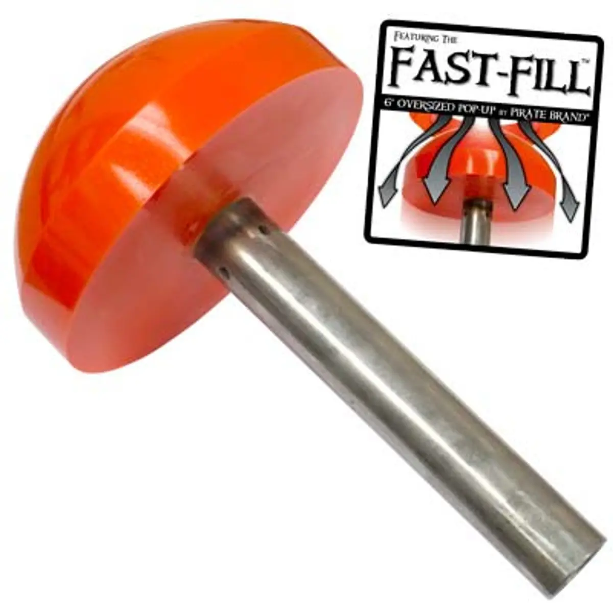 Pirate Brand - Schmidt Mfg Style, Pop-Up Head 6" Fast-Fill W/ Large Stem 1