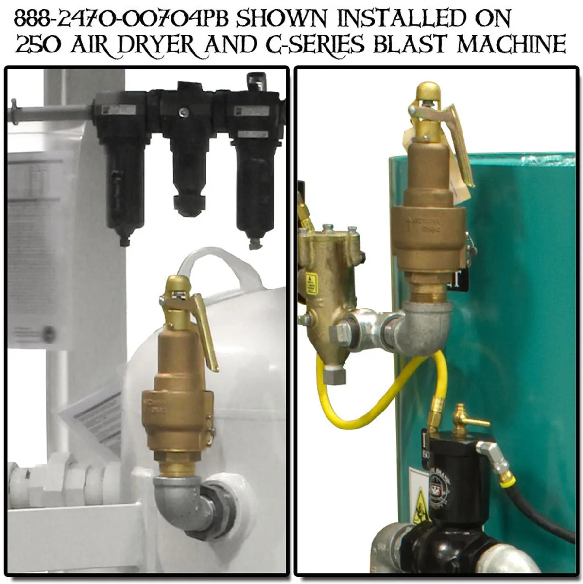 Pirate Brand - Relief Valve Kit For C-Series 3 & 6 Cu Ft Blasters 2