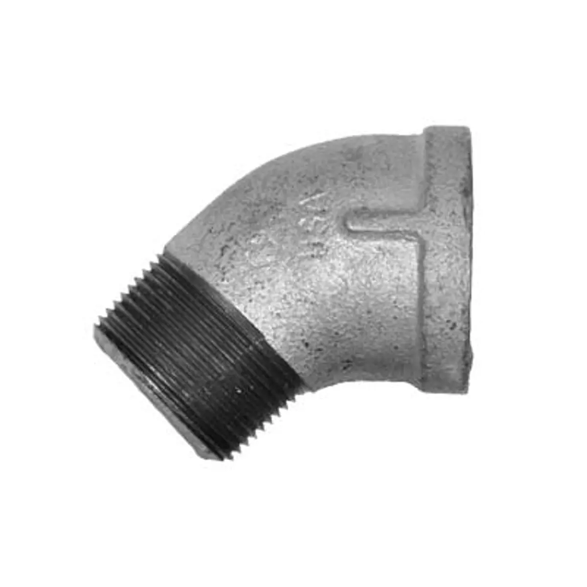 Pirate Brand - Schmidt Mfg Style, Elbow, Street, 45°, Galvanized, 1" 1