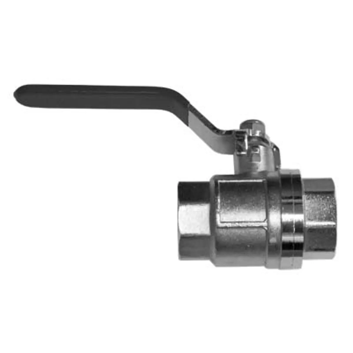 Pirate Brand - Ball Valve, Full Port, 3/8" Npt, Chrome Plated Brass W/ Nylock Handle Nut 1