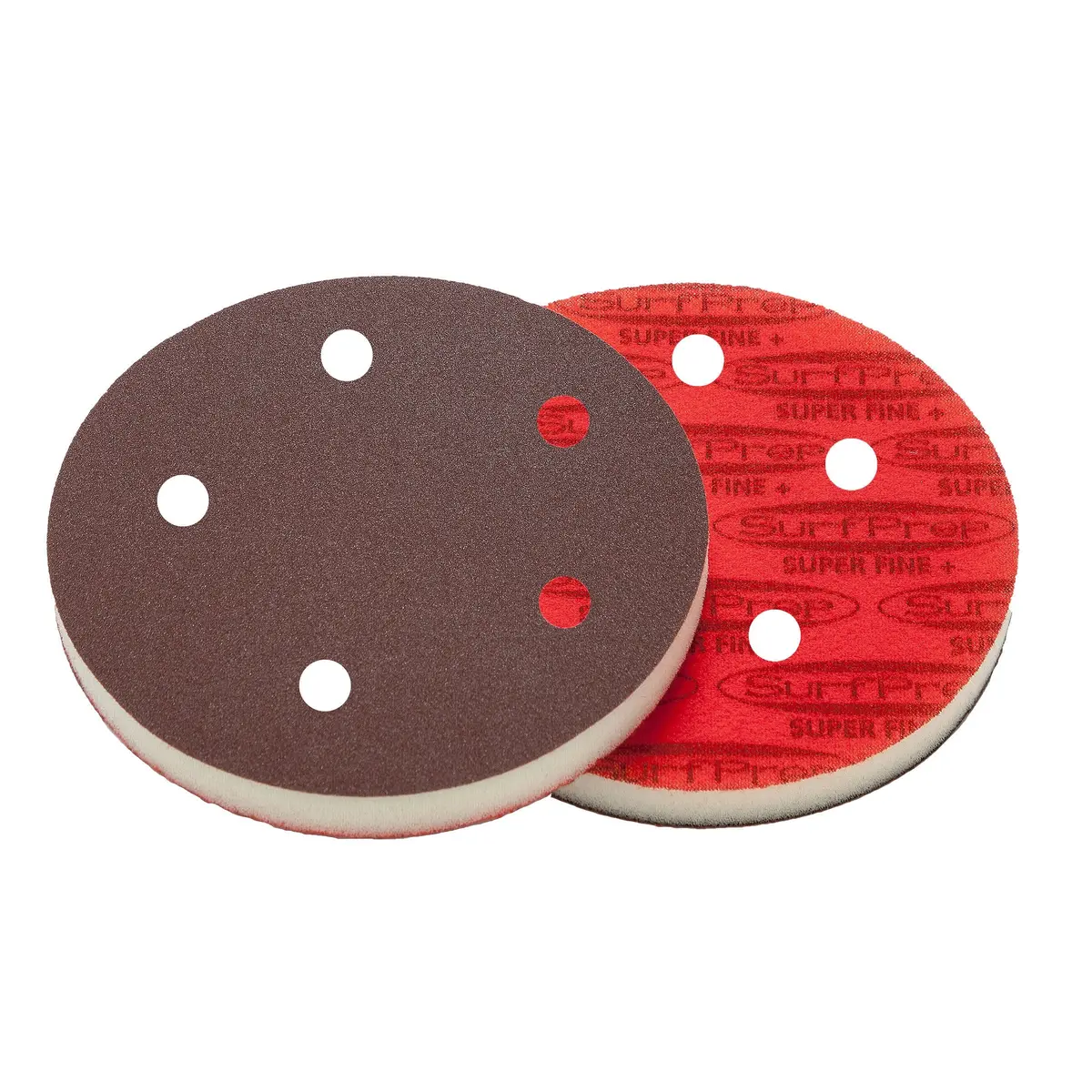 Surfprep 5-Inch Premium Red Aluminum Oxide Foam Sanding Discs – 0.5-Inch Thickness – Limited-Time Clearance - Image 2