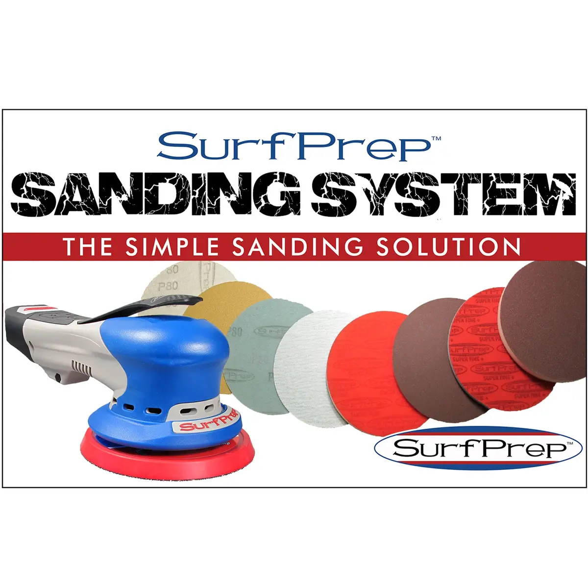 Surfprep 5" Electric Ray Sanding System Kits 1