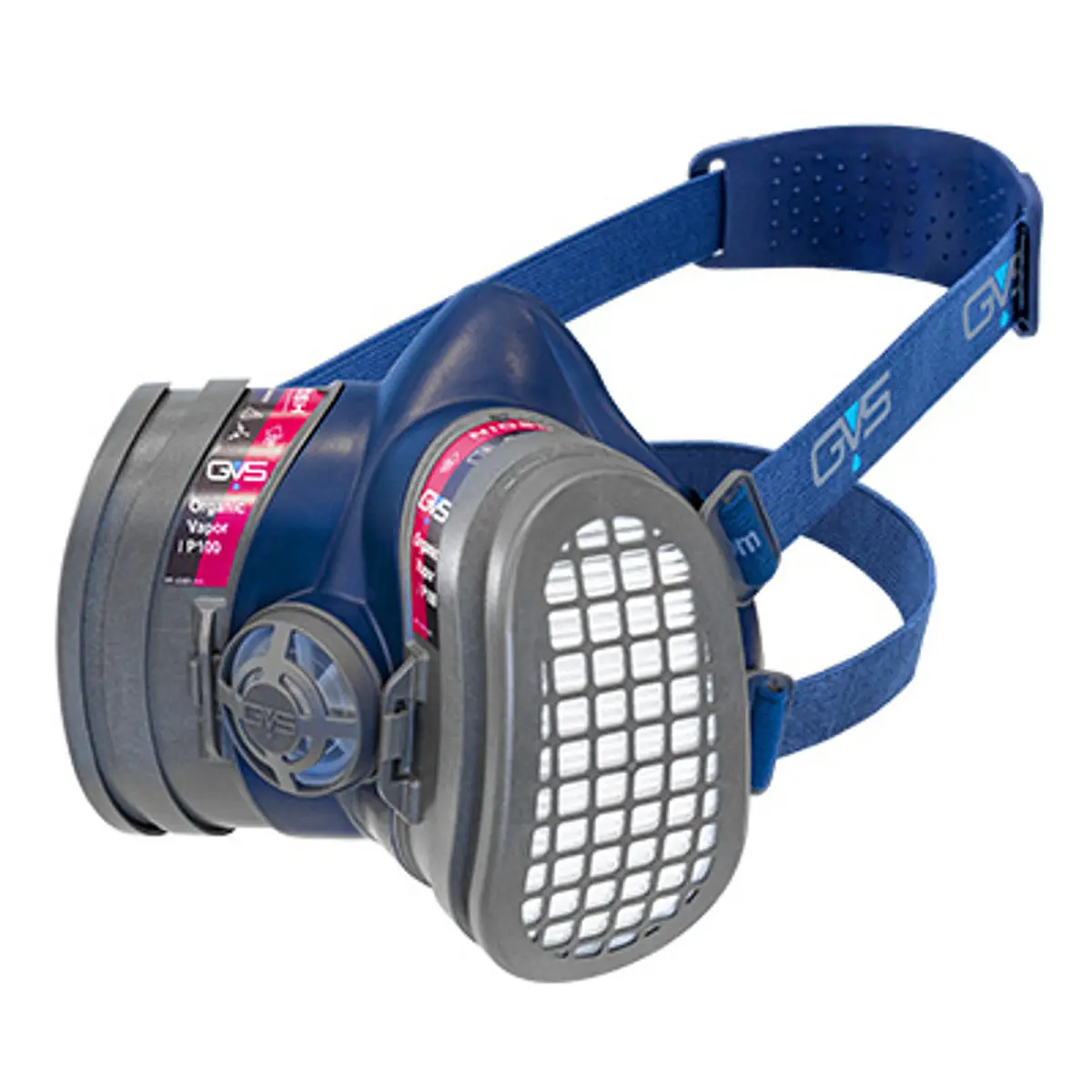 Pirate Brand - Gvs, Elipse® Ov/P100 Low Profile Half-Face Respirator W/ Replaceable Filters (Two Size Options) 1