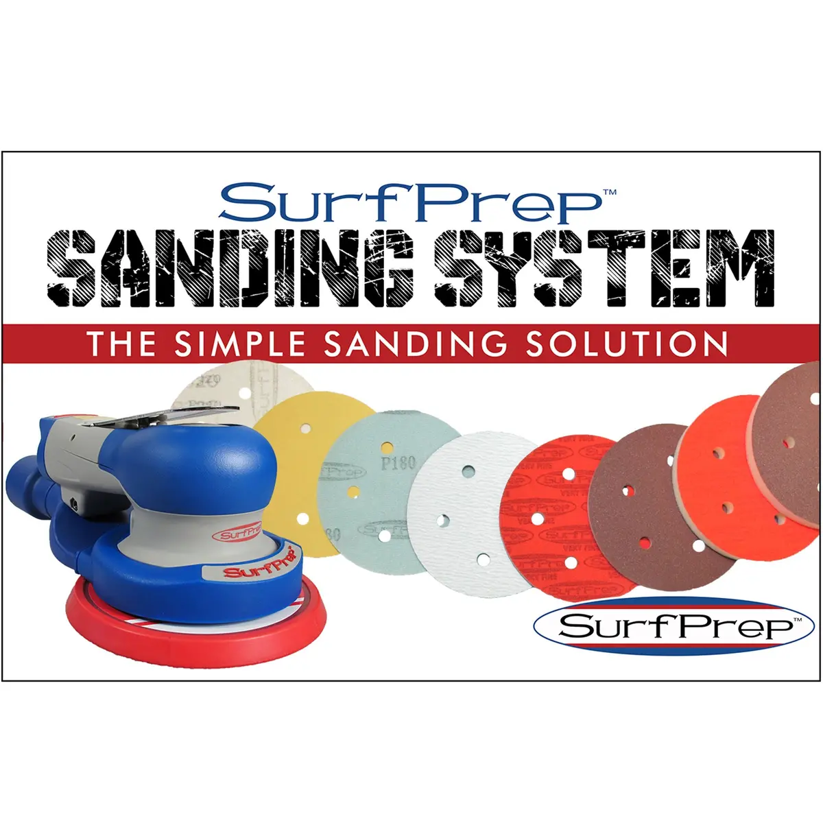 Surfprep 5" Trident Air Sanding System Kits 1
