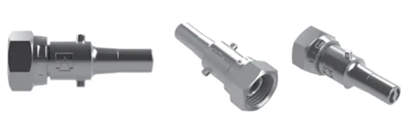 Hosco Spray Gun Connectors, 316 Sst Quick Disconnect Stems, Open Flow Female Straight (Various Size Options) 1