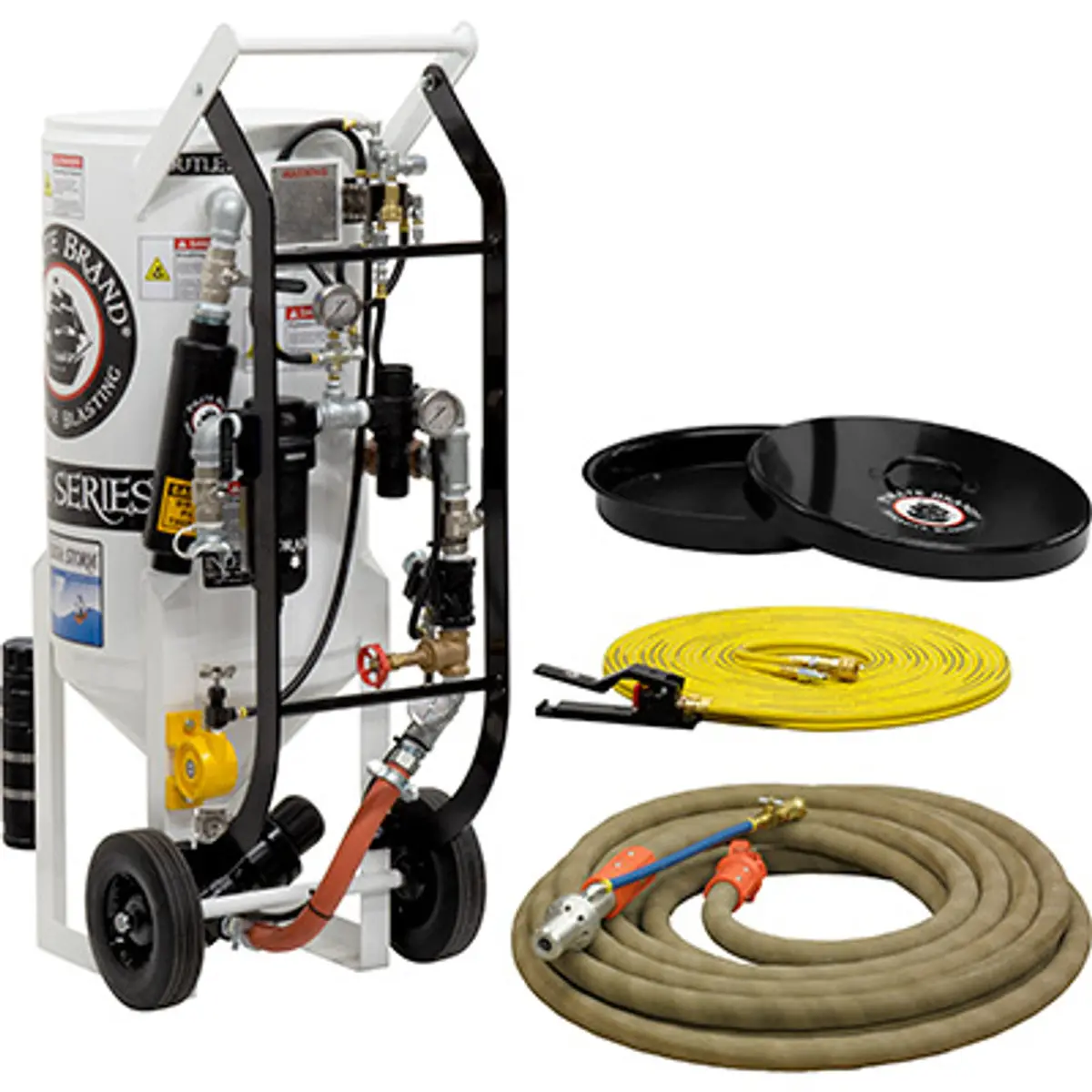 Pirate Brand, Soda Storm Series, 3.5 Cu Ft., Blast Pot, Portable, Pressure Hold System, Pneumatic Controls 1