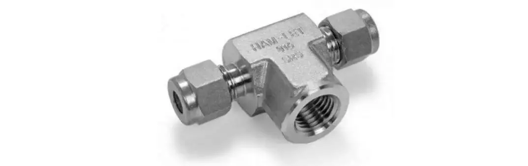 Hosco 316 Stainless Steel Compression & Instrumentation Fittings, Female Branch Tees (Various Size Options) 1