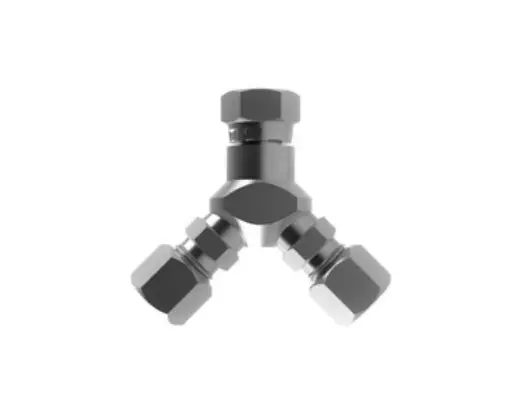 Hosco Sst Stainless Steel Fittings And Adaptors, Circulation Adaptor, Y Adaptor, Female Straight X Tube Fitting 1