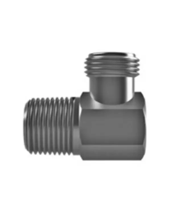 Hosco Sst Stainless Steel Fittings And Adaptors, Thread X Thread Elbow, Male Tapered X Male Straight 90° 1