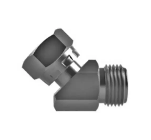 Hosco Sst Stainless Steel Fittings And Adaptors, Thread X Thread Elbow, Female Straight X Male Straight 45° 1