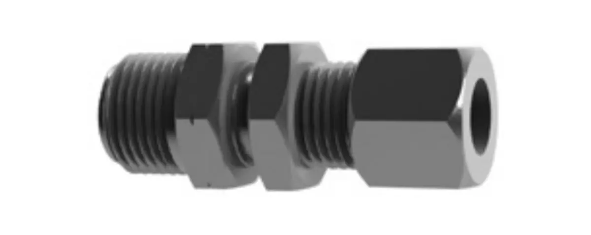 Hosco Sst Stainless Steel Fittings And Adaptors, Thread X Tube Straights, Male Straight X Bulkhead 1