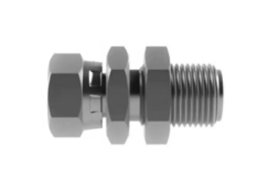 Hosco Sst Stainless Steel Fittings And Adaptors, Thread X Thread Straights, Female Straight X Bulkhead 1