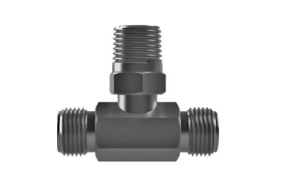 Hosco Sst Stainless Steel Fittings And Adaptors, Sst Tees, Male Straight X Male Straight X Male Tapered 1