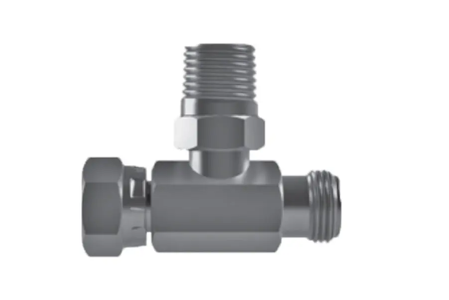 Hosco Sst Stainless Steel Fittings And Adaptors, Sst Tees, Female Straight X Male Straight X Male Tapered 1